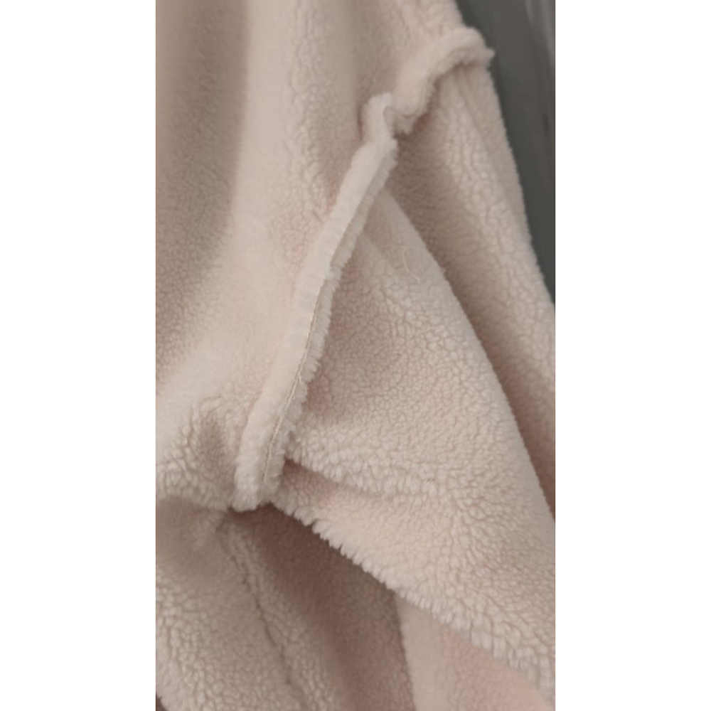 Women's Grey Bandit Cream Fleece Cropped Hoodie XS - Picture 5 of 8